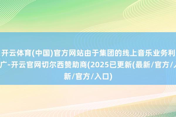 开云体育(中国)官方网站由于集团的线上音乐业务利润推广-开云官网切尔西赞助商(2025已更新(最新/官方/入口)