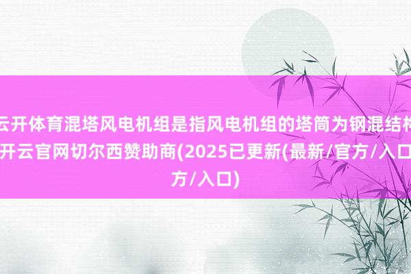 云开体育混塔风电机组是指风电机组的塔筒为钢混结构-开云官网切尔西赞助商(2025已更新(最新/官方/入口)