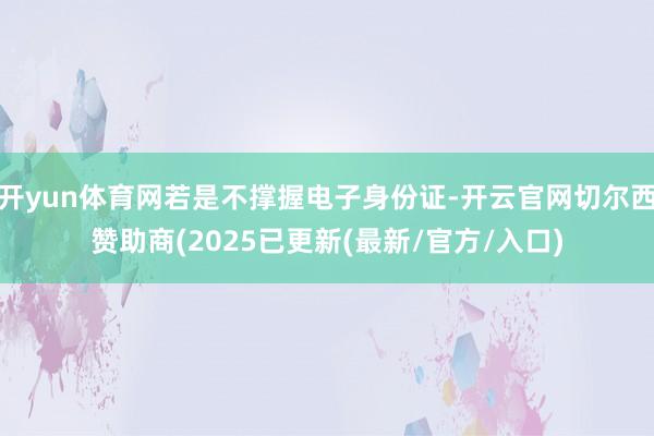 开yun体育网若是不撑握电子身份证-开云官网切尔西赞助商(2025已更新(最新/官方/入口)