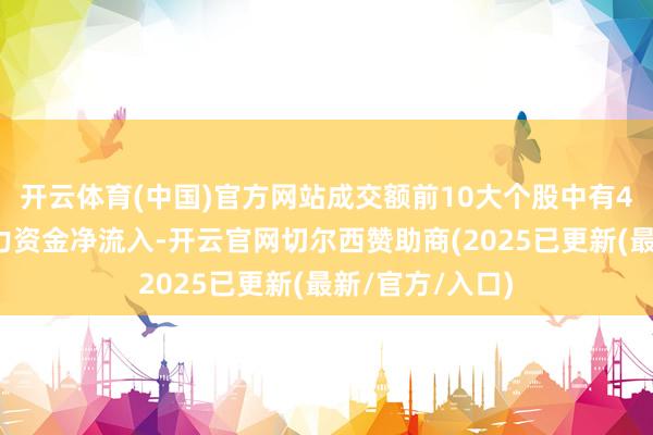 开云体育(中国)官方网站成交额前10大个股中有4只个股呈现主力资金净流入-开云官网切尔西赞助商(2025已更新(最新/官方/入口)